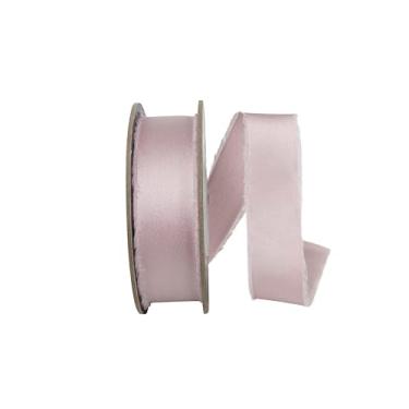 Imagem de Reliant Ribbon Fita de toque de seda com borda desgastada, malva antigo