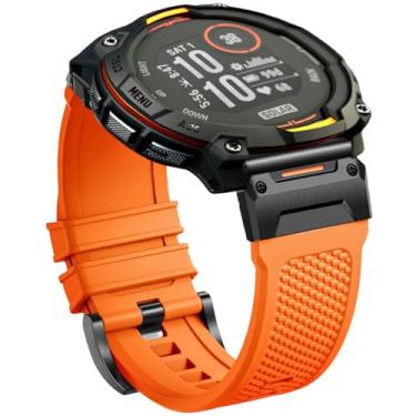 Imagem de Pulseira tática compatível com Garmin Instinct /3/2/1/Solar/Tactical/Tide/Esports de 45 mm e 50 mm, 22 mm, de liberação rápida
