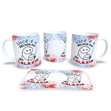 Imagem de Caneca Pai Herói – Com Frases Engraçadas e Carinhoso | Presente Criativo P62 (Você é o melhor pai da galáxia)