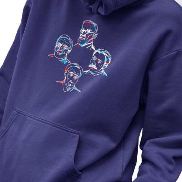 Imagem de Blusa Moletom Masculino Estampado Os Caras Psicologia em Algodão Fio 3