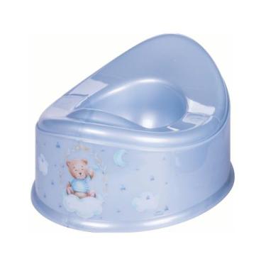 Imagem de Urinol Plasútil Troninho Infantil Penico Assento Sanitário, Urso Azul