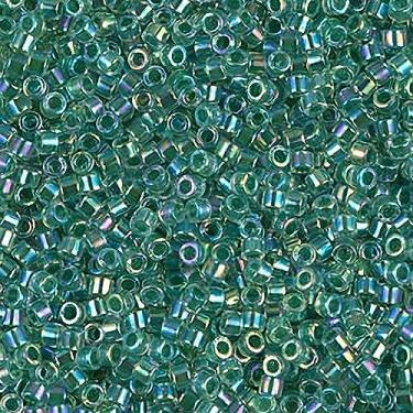 Imagem de Miyuki Delica miçangas de semente 11/0 forradas limão AB DB060 7,2 gramas da Miyuki