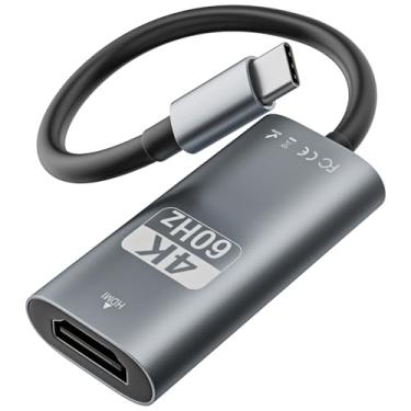 Imagem de Belcompany Adaptador USB C para HDMI, conversor 4K a 60Hz tipo C para HDMI compatível com Thunderbolt 3/4 para iPhone 16/15 Pro Max, MacBook Pro/Air, iPad Pro, Dell XPS, Surface, Galaxy S24/S23 - Plug