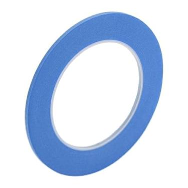 Imagem de Edinstry Fita adesiva de 0,1 polegada x 52,5 metros, fita adesiva de pintura de fácil remoção para pintura, etiquetagem e artesanato DIY, papel crepe, aderência média, sem resíduos, fita decorativa