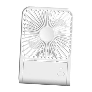 Imagem de Fenteer Ventilador de mesa USB Ventilador de mesa silencioso portátil para viagens Escritório Carro Quarto, Branco