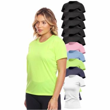 Imagem de Kit 10 Camisas Dry Fit Academia Esportiva Com Proteção Uv - MC Digital