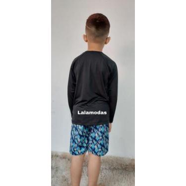 Imagem de Camiseta Segunda Pele Infantil Unissex - LALA MODAS, Preto, P