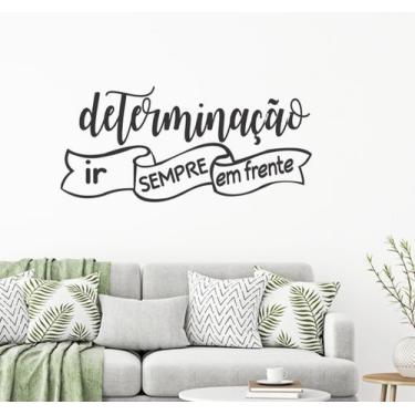 Imagem de Adesivo Decorativo De Parede Frase Determinação Motivacional - Gaudesi