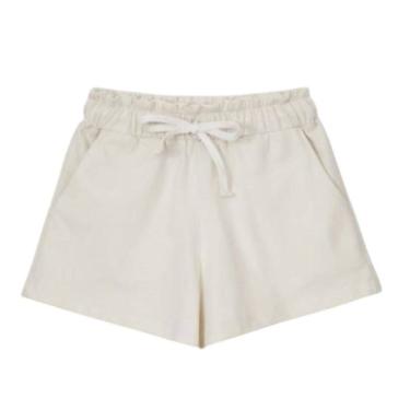 Imagem de Shorts Infantil Menina Clochard Amarelo Malha - Hering