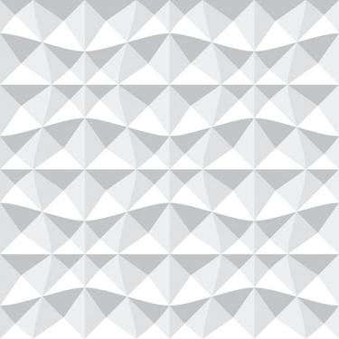 Imagem de Papel De Parede Adesivo Efeito Moderno Efeito 3d Ondas 10m