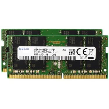 Imagem de Sam Original 64GB (2x32GB) DDR4 3200 MHz PC4-25600 SODIMM 2Rx8 CL22 1.2v 260-PIN Memória RAM Módulo Notebook Atualização M471A4G43AB1-CWE M471A4G43CB1-CWE Adamanta