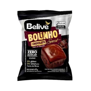 Imagem de Bolinho De Chocolate Com Cobertura Sem Açúcar Sem Leite - Belive 45g