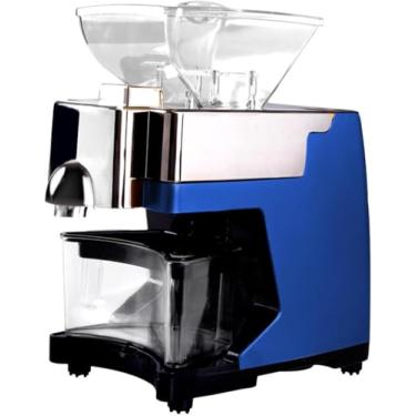 Imagem de Mini Prensa De óleo Elétrica, Modo De Prensagem Dupla Quente E Frio, Prensa De Azeite De Aquecimento Com Temperatura Controlada Adequada Para Uso Comercial/Doméstico, Blue