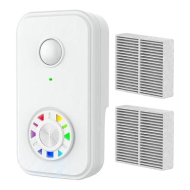 Imagem de FLCPJGV Purificador HEPA com filtro, ventilador portátil, remove poeira, filtro de ar, purifica o odor para sala de estar, cozinha, casa, escritório, banheiro, Branco