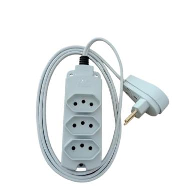 Imagem de RACRAFI, Extensao 3 Metros Br 3 Tomadas 10A Fio 1,5 Cod.821 IGMG3T