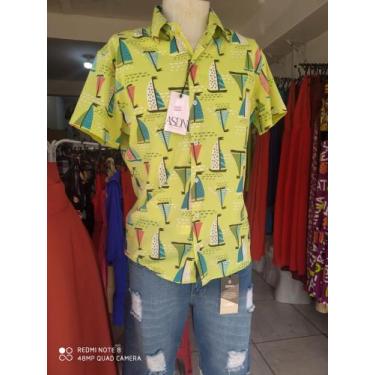 Imagem de Camisa masculina moda praia -Tamanho M - Alta moda