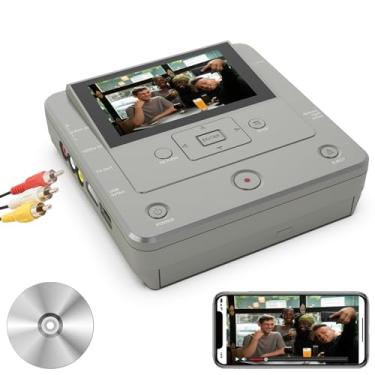 Imagem de Gravador de VHS para DVD, conversor de VHS para DVD, converte VHS, videocassete, filmadora para DVDs, USB, cartão SD, smartphone WiFi para DVDs, USB, SD, cópia HDD, gravador de mídia de aplicativo