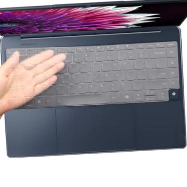 Imagem de Capa de teclado compatível com laptop 2025 Lenovo Yoga Slim 9i Gen 10 35.6 cm Copilot+ Laptop, Lenovo Yoga 9i 2 em 1 Gen 10 Aura Edition 35.6 cm, Lenovo Yoga 9 2 em 1 14IMH9 35.6 cm TPU 2024 2 em 1