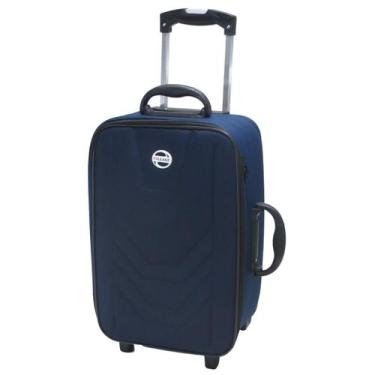 Imagem de Mala de Viagem Pequena de bordo Village com alça e 2 rodinhas, Azul