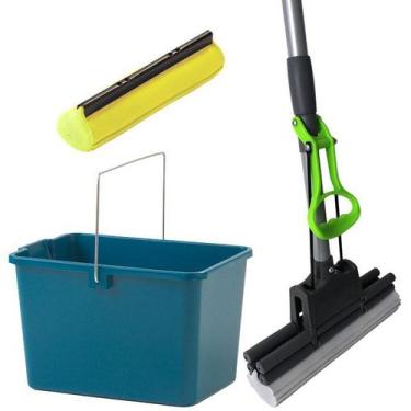Imagem de Rodo Magico Espuma Absorvente Limpeza, Refil Extra C/ Balde - VendasSh