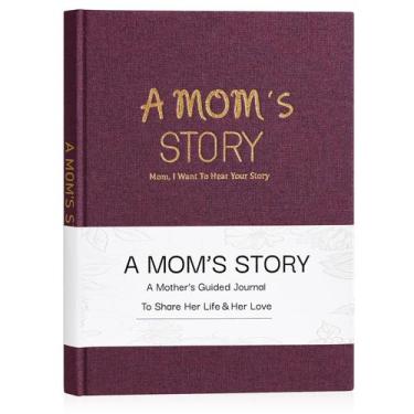 Imagem de Journal Artmag Mom's Life Story Linen, capa dura, roxa