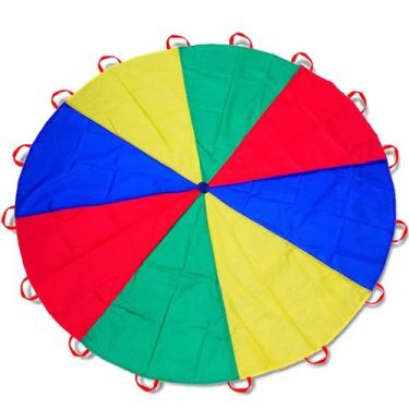 Imagem de Paraquedas Dulousia Parachute 3m Kids Play Rainbow Gymnastics