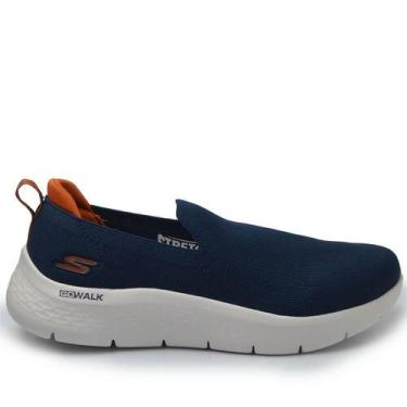 Imagem de Tênis Casual Skechers Masculino Go Walk 216482, 42, Azul, Marinho