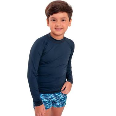 Imagem de Sunga Boxer Infantil Juvenil + Camisa Proteção Solar Uv 50 - Rey Shop,