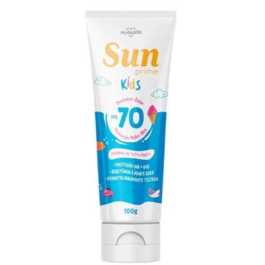 Imagem de Prime Protetor Solar Sun Prime Kids FPS 70 – 100g, Alta Proteção Infantil, Resistente à Água, Hipoalergênico