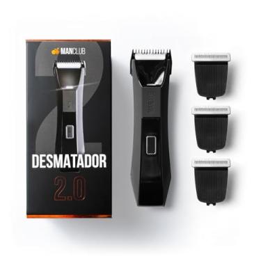 Imagem de MANCLUB Kit Higiene 2.0: Aparador elétrico de pelos corporais com 3 lâmina extras à prova de cortes + 1 lâmina de acabamento | À prova d’água | 90 minutos de uso | Base carregadora e indicador de bateria