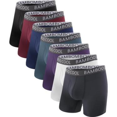 Imagem de Cuecas boxer BAMBOO COOL, roupa íntima masculina ultra confortável e m