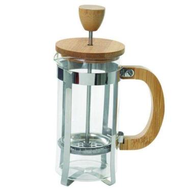 Imagem de CAFETEIRA PRENSA FRANCESA COM TAMPA E ALÇA DE BAMBU 600 ML - Mimo Styl