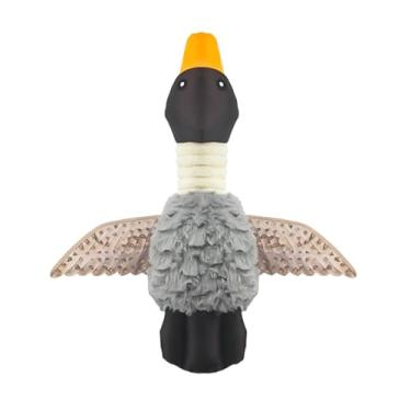 Imagem de Generic Brinquedo interativo para cães Geese Squeaky, treinamento com enriquecimento sonoro, suprimentos fofos para animais de estimação para cães, Cinza
