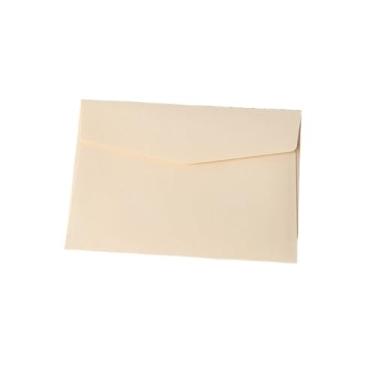 Imagem de Envelopes coloridos doces 10 peças em branco avançados DIY cartões comemorativos coloridos grandes envelopes para dinheiro mini embalagem (bege)