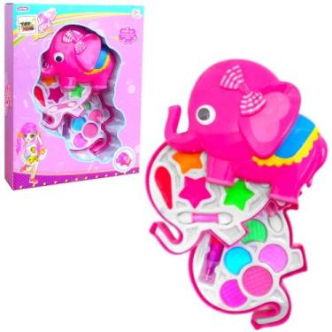 Imagem de Maquiagem de Brinquedo Aplicável de Elefante com Brilhos e Sombras - G
