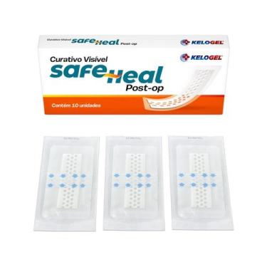 Imagem de Curativo Visível Safe Heal Post-Op 10X20 (5X15) 3Un Kelogel
