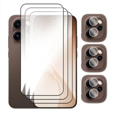 Imagem de Para OPPO Reno14 Reno 15 Pro, vidro temperado 6in1 2.5D cola full cover protetor de tela filme protetor de tela