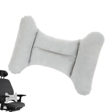 Imagem de Almofada de apoio lombar para viagens, Almofada lombar de viagem - Almofada de apoio lombar em forma de H Almofada de viagem,Almofada traseira ergonômica Suporte leve para costas para cadeira e carro