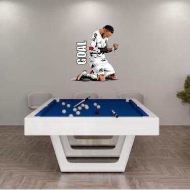 Imagem de Adesivo De Parede Neymar Gol Jogador Decoração Futebol Esportes - Ades