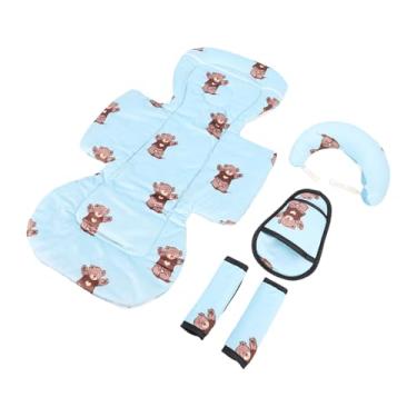 Imagem de Hyuduo Almofada de Resfriamento para Carrinho de bebê Com Capa Removível, Tapete de Poliéster Respirável para Mesa de Troca de Berço Infantil e Assento de Carro, Suporte Ergonômico para Conforto Durante Todo o Ano (Azul)