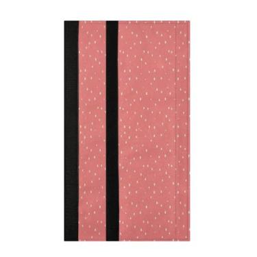 Imagem de STAYTOP 2 peças de capas de maçanetas de geladeira com bolinhas brancas com fundo rosa, capas de maçaneta para geladeira e forno de micro-ondas, mantenha seu aparelho de cozinha limpo de gotejamentos