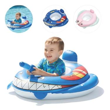 Imagem de Boia Infantil Com Arminha De Água Boia Inflável Crianças (Azul)