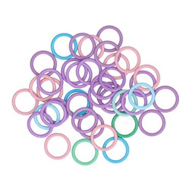 Imagem de GLOGLOW Conjunto de Anéis de crochê, 40 Unidades de Marcadores de Pontos Coloridos, Suportes de Fios para Gerenciamento de Fios Perfeitos, Acessórios de crochê Resistentes para Mulheres, Mães e Artesãos No Uso Diário,