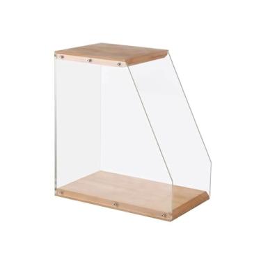 Imagem de Suporte para armazenamento de CDs Suporte de mesa vertical para CDs em acrílico, com capacidade para até 40 discos vinil