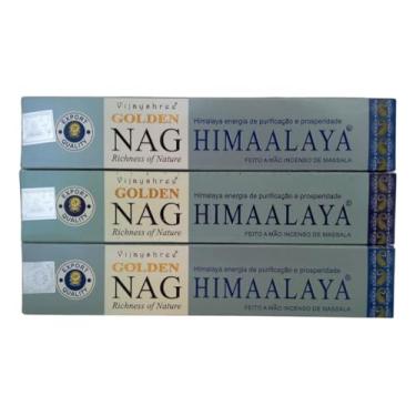 Imagem de Incenso Massala Vijayshree Golden Nag Himalaya - 3 Caixinhas