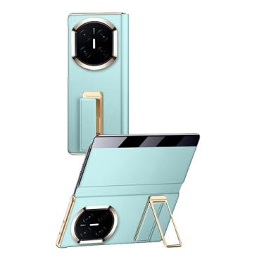 Imagem de FWYANZH Capa de couro para Huawei Mate X7, capa flip de janela lateral inteligente invisível suporte de alça de mão com tudo incluído, dobradiça à prova de choque, azul, Mate X7