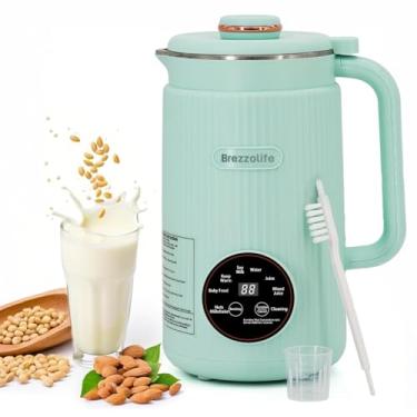 Imagem de Máquina automática de leite de soja de aço inoxidável de grande capacidade de 1,134 g para uso caseiro, aveia, leite à base de plantas e bebidas não lácteas, máquina de leite de vaca de amêndoa com