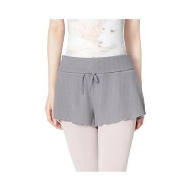 Imagem de Shorts de balé feminino cintura alta com cordão gravata dança yoga cal