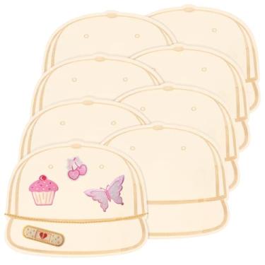 Imagem de ZJRDYYK Conjunto de paleta de modelos de chapéu de caminhão de madeira, 4 peças/6 peças, DIY personalizado para bonés de beisebol e caminhoneiro (6 peças)