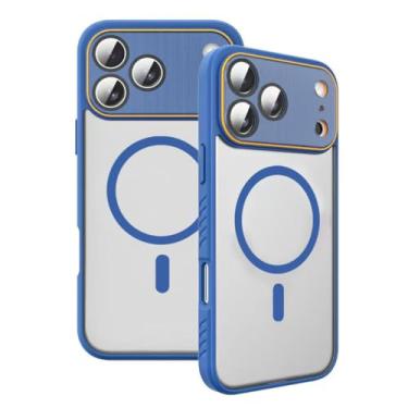 Imagem de Capa magnética para iPhone 17/17 Air/17 Pro/17 Pro Max, fina, transparente, antiamarelamento, capa de proteção de lente à prova de choque